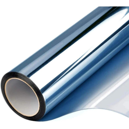 One Way Mirror Window Film for Home & Office blue 40x300cm by HitMyNeed