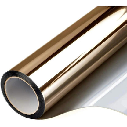 One Way Mirror Window Film for Home & Office champagne 50x200cm by HitMyNeed