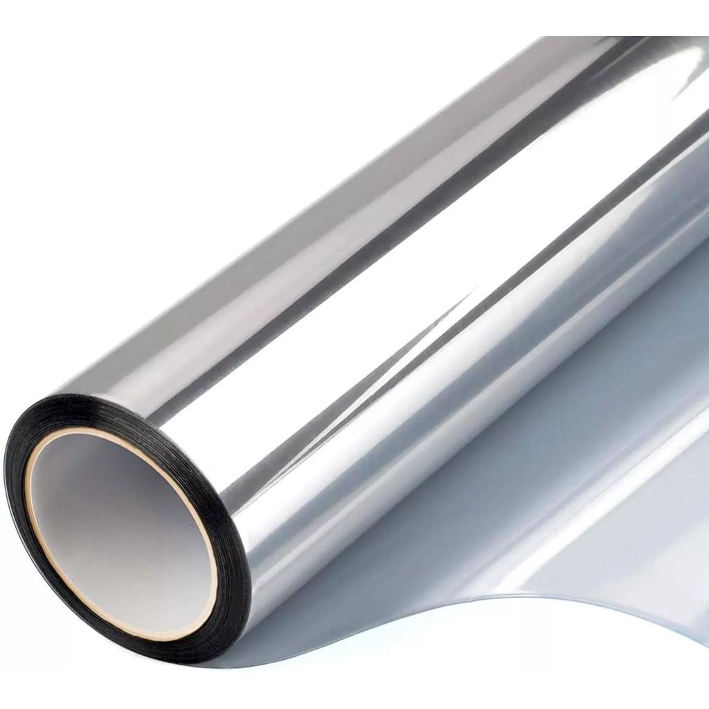 One Way Mirror Window Film for Home & Office silver 40x300cm by HitMyNeed