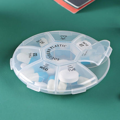 One Week Daily Pill Organizer with 7 Compartments by HitMyNeed