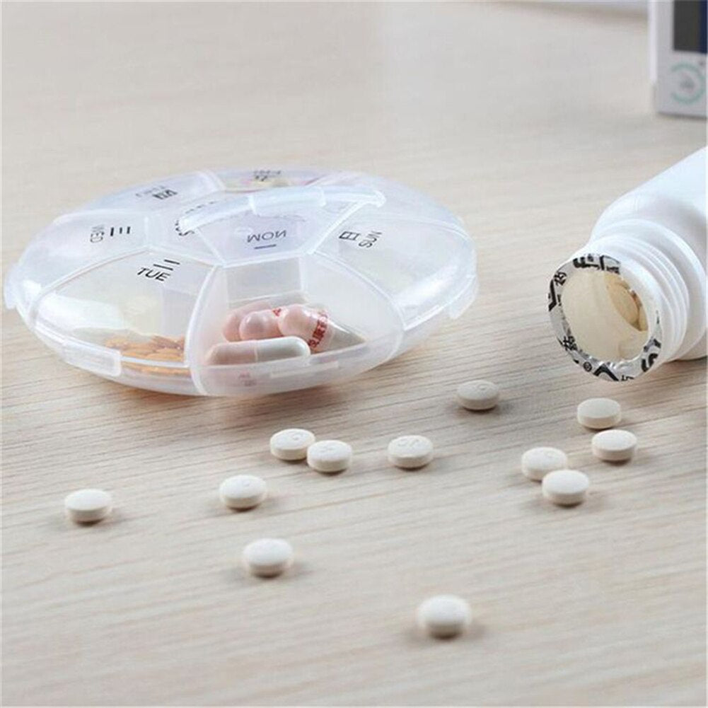 One Week Daily Pill Organizer with 7 Compartments by HitMyNeed