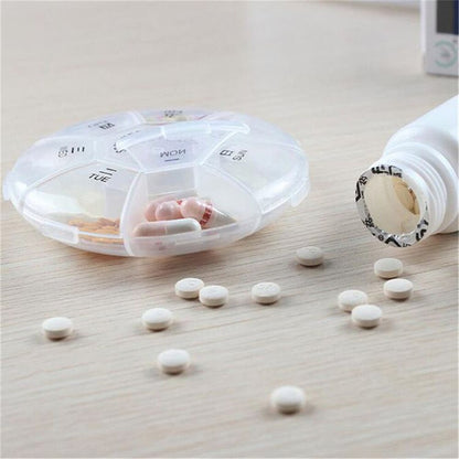 One Week Daily Pill Organizer with 7 Compartments by HitMyNeed