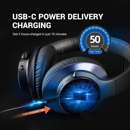 OneOdio A10 Hybrid ANC Over-Ear Bluetooth Headphones by HitMyNeed