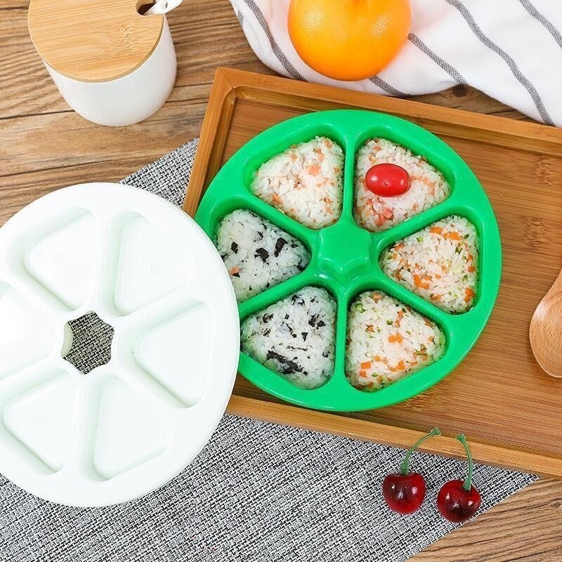 Onigiri Maker 6-Slot Plastic Rice Ball Mold by HitMyNeed