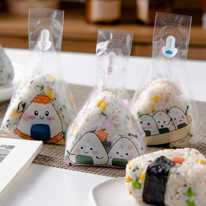 Onigiri Plastic Wrappers with Design (50 Pack) by HitMyNeed