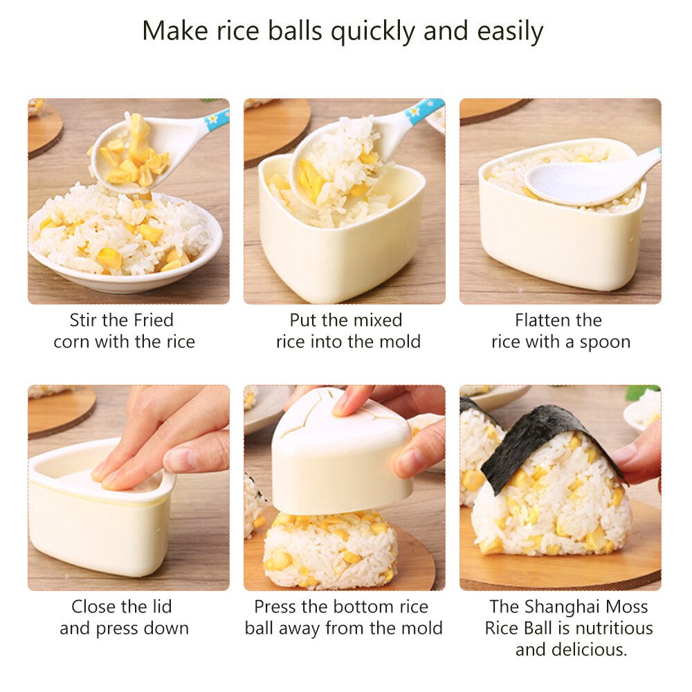 Onigiri Press Molding Set with Spoon (3pcs) by HitMyNeed