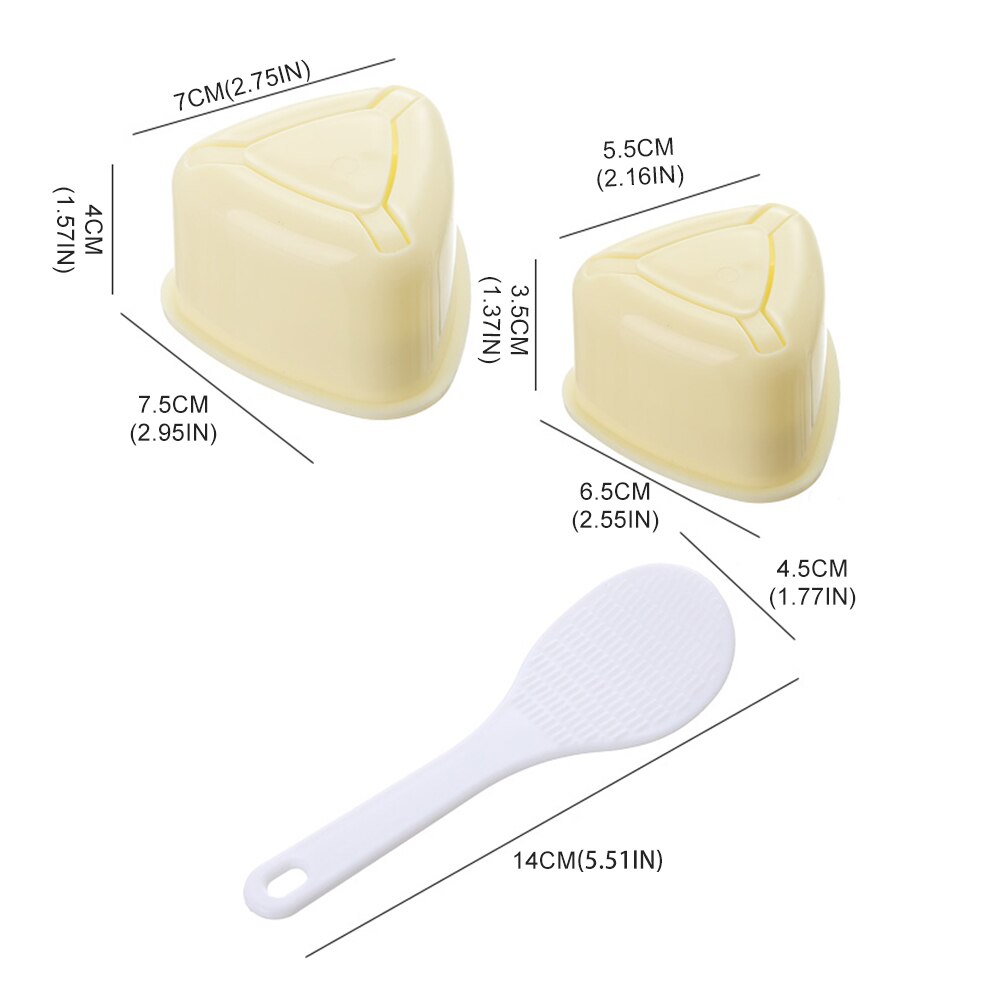 Onigiri Press Molding Set with Spoon (3pcs) by HitMyNeed