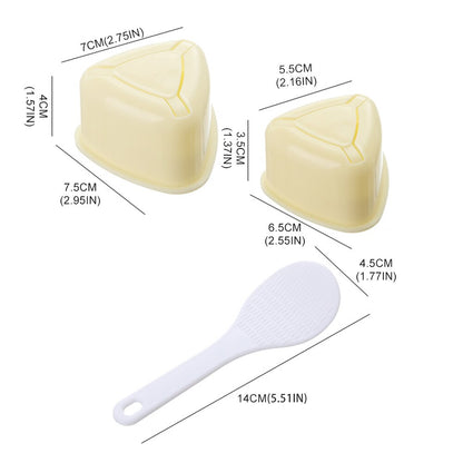 Onigiri Press Molding Set with Spoon (3pcs) by HitMyNeed