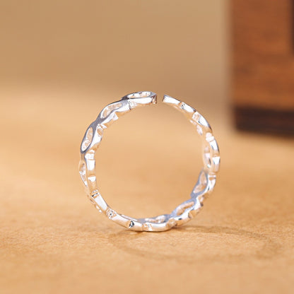 Open Type Resizable Hollow Heart Brass Ring by HitMyNeed