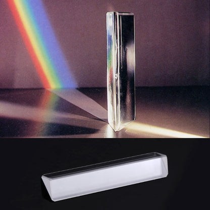 Optical Glass Triangular Prism 80mm for Light Experiments by HitMyNeed