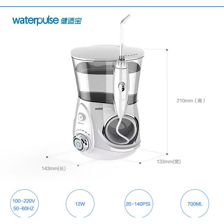 Oral Irrigator 12-Level Water Flosser with 5 Nozzles eu by HitMyNeed