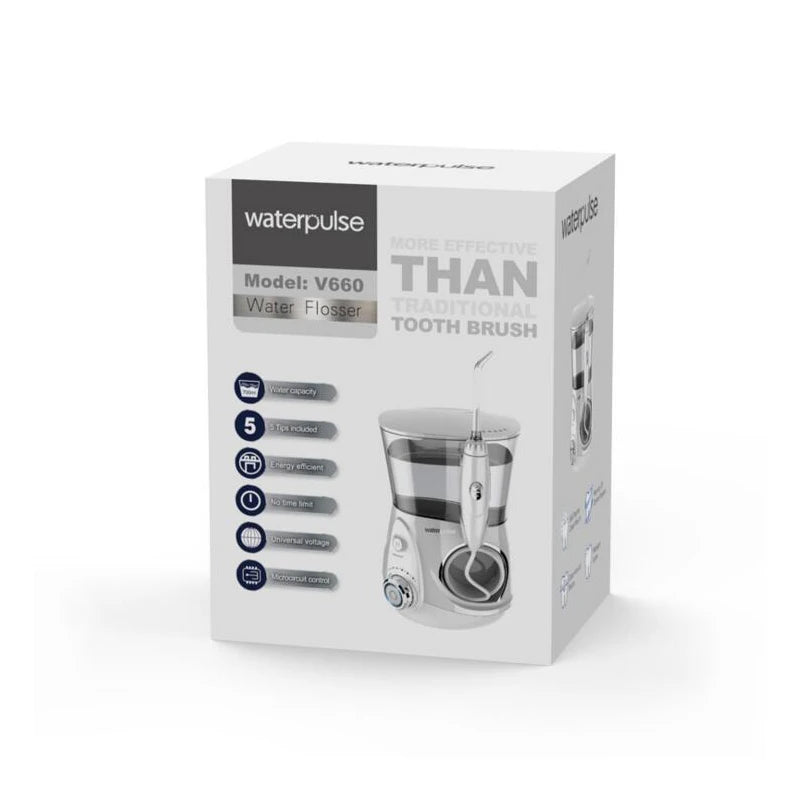 Oral Irrigator 12-Level Water Flosser with 5 Nozzles kr by HitMyNeed