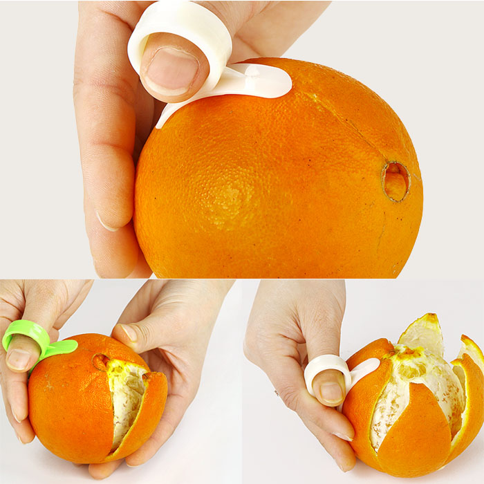 Orange Peeler Tool with Thumb Ring Handle by HitMyNeed
