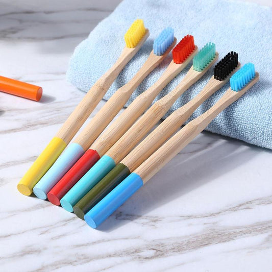 Organic Bamboo Toothbrush with Soft Bristles by HitMyNeed