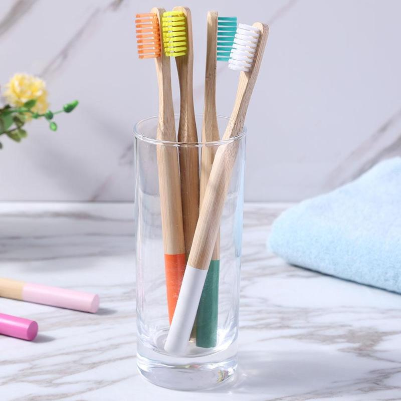 Organic Bamboo Toothbrush with Soft Bristles by HitMyNeed