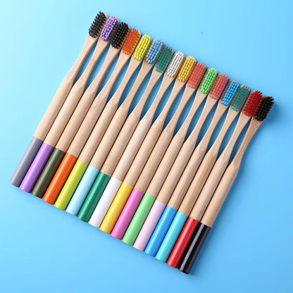 Organic Bamboo Toothbrush with Soft Bristles by HitMyNeed
