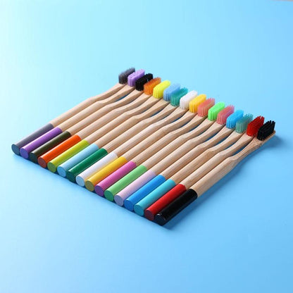 Organic Bamboo Toothbrush with Soft Bristles by HitMyNeed