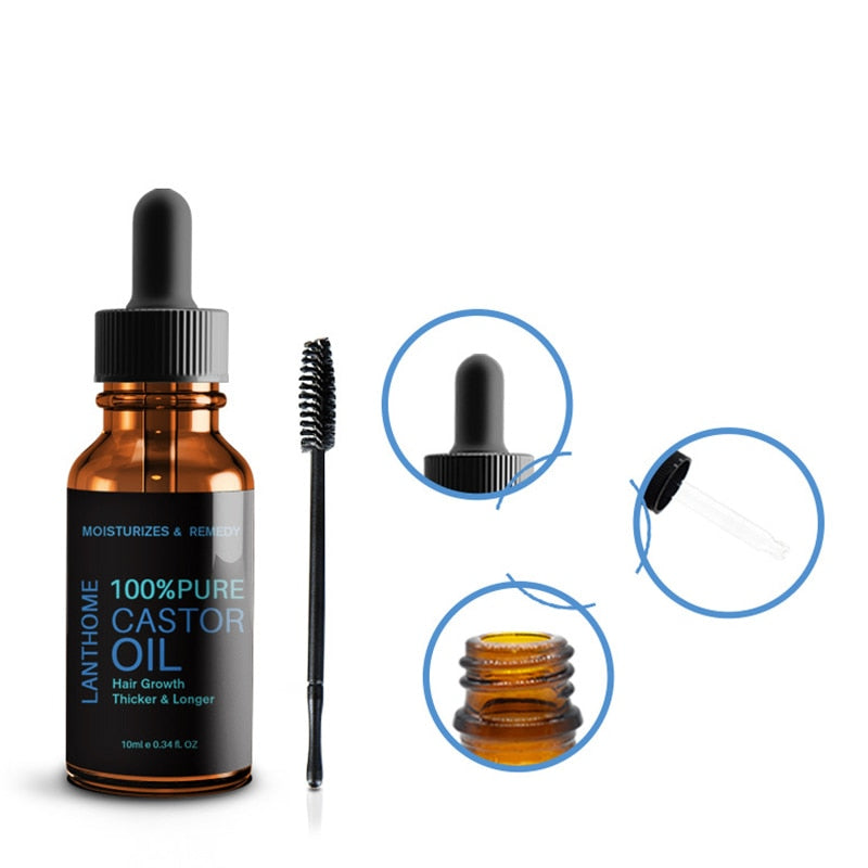 Organic Castor Oil for Hair, Brows & Lashes 10ml by HitMyNeed