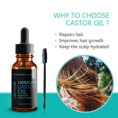 Organic Castor Oil for Hair, Brows & Lashes 10ml by HitMyNeed