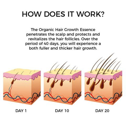 Organic Hair Growth Essence with Herbal Extracts by HitMyNeed