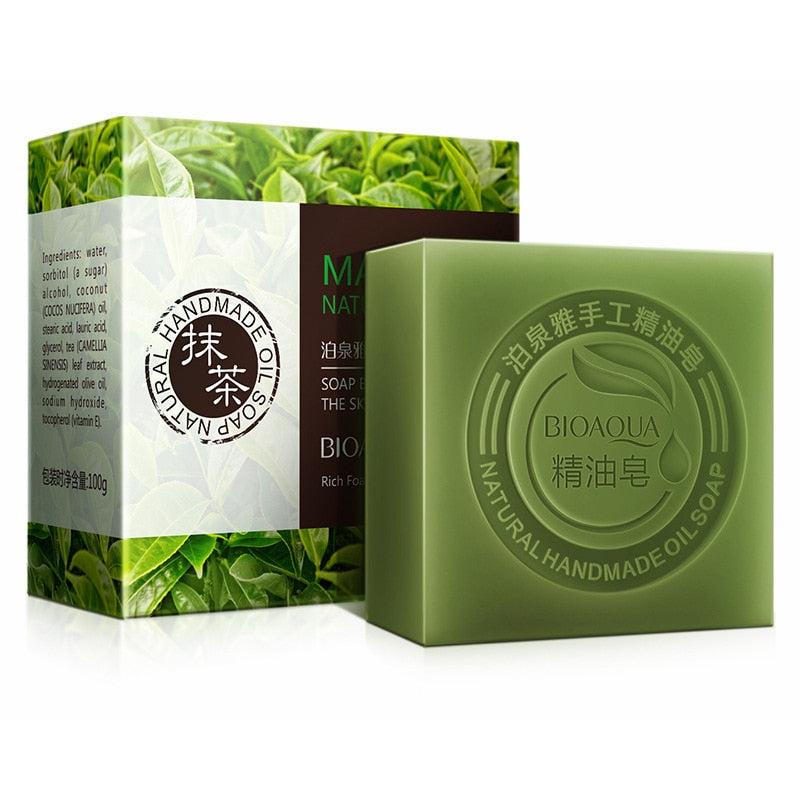 Organic Matcha Whitening Bar Soap 100g by HitMyNeed