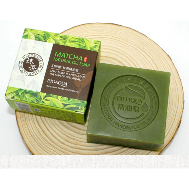 Organic Matcha Whitening Bar Soap 100g by HitMyNeed