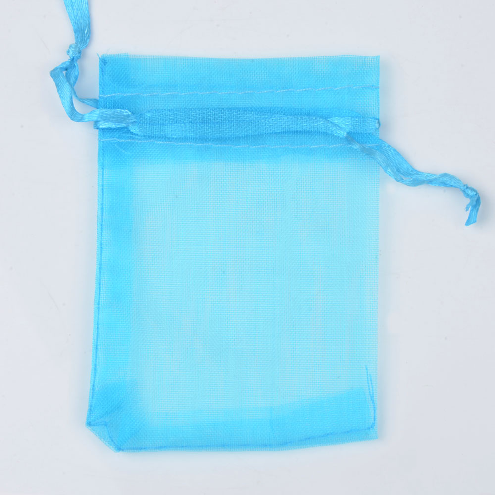 Organza Gift Drawstring Bags 50-Pack, 4 Sizes 16-aquamarine 9x12cm by HitMyNeed