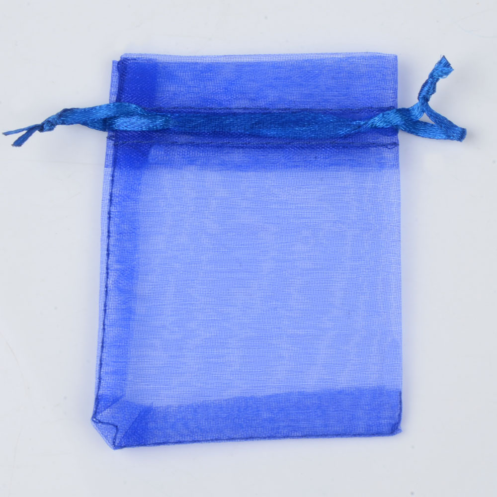 Organza Gift Drawstring Bags 50-Pack, 4 Sizes 17-dark-blue 9x12cm by HitMyNeed