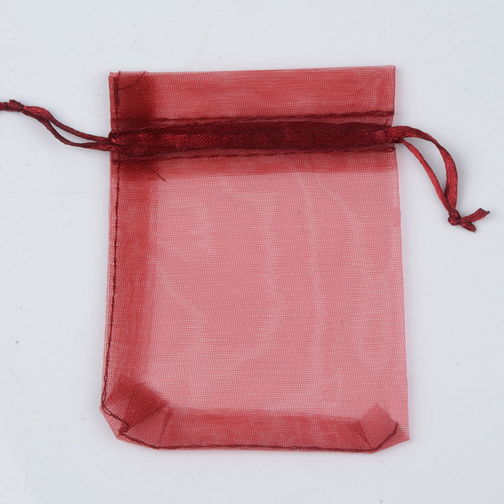 Organza Gift Drawstring Bags 50-Pack, 4 Sizes 20-siam 9x12cm by HitMyNeed