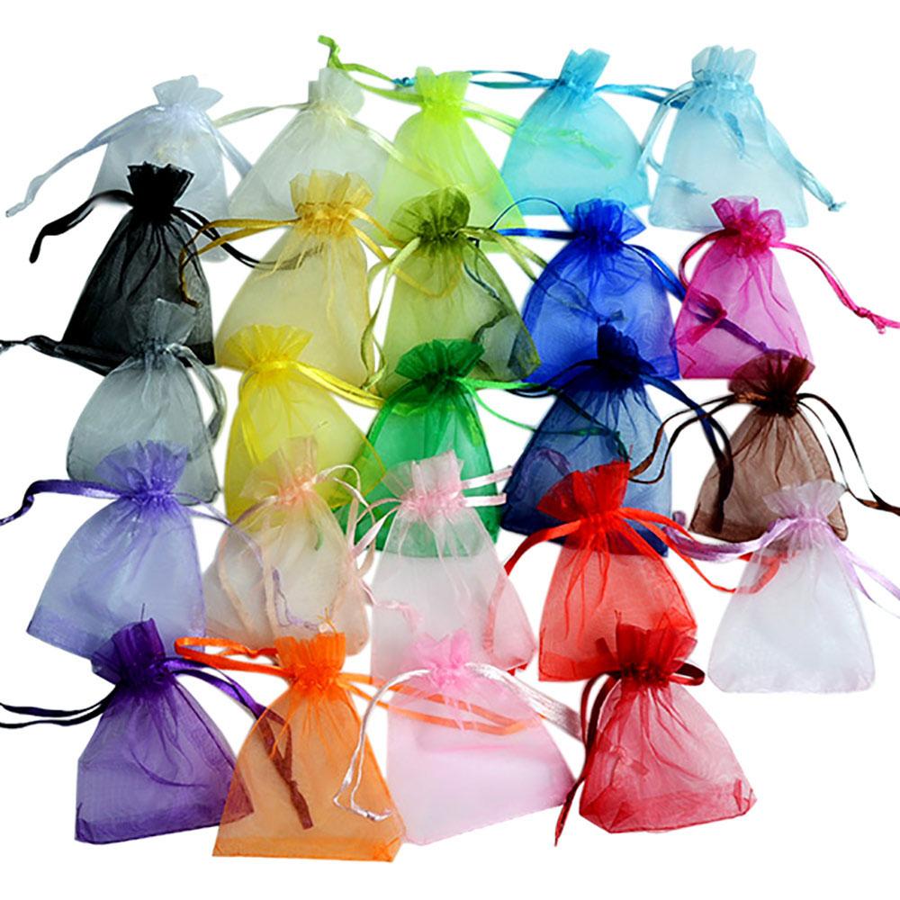 Organza Gift Drawstring Bags 50-Pack, 4 Sizes by HitMyNeed