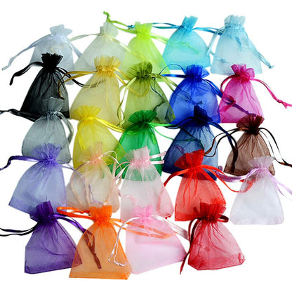 Organza Gift Drawstring Bags 50-Pack, 4 Sizes by HitMyNeed