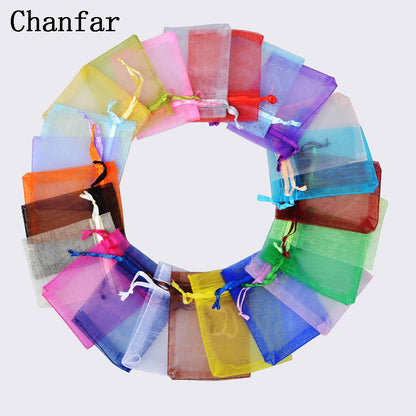 Organza Gift Drawstring Bags 50-Pack, 4 Sizes by HitMyNeed
