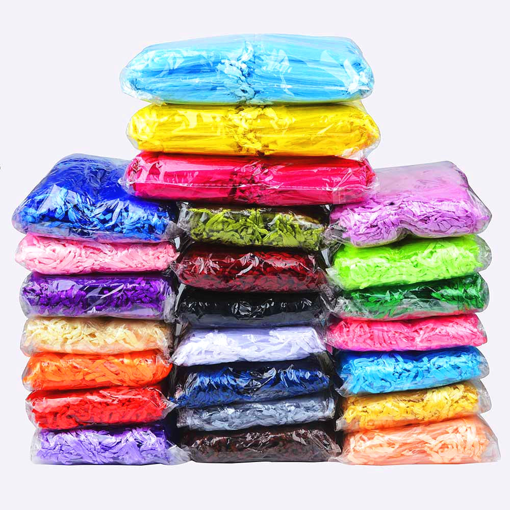 Organza Gift Drawstring Bags 50-Pack, 4 Sizes by HitMyNeed