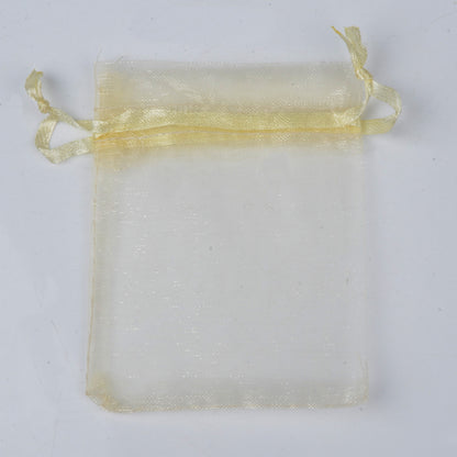 Organza Gift Drawstring Bags 50-Pack, 4 Sizes 6-jonquil 9x12cm by HitMyNeed