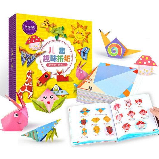Origami Paper Folding Kit for Kids with Guide Book by HitMyNeed