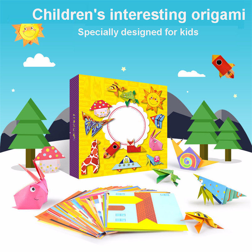 Origami Paper Folding Kit for Kids with Guide Book by HitMyNeed