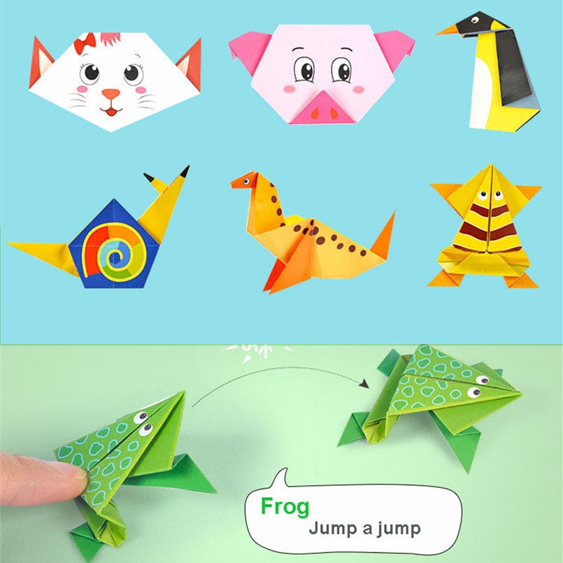 Origami Paper Folding Kit for Kids with Guide Book by HitMyNeed