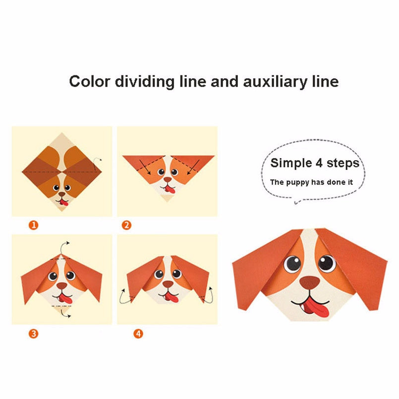 Origami Paper Folding Kit for Kids with Guide Book by HitMyNeed