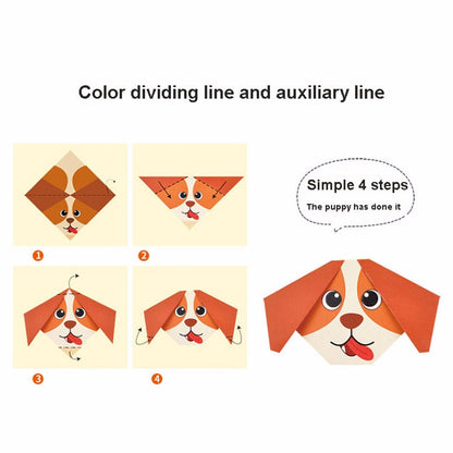 Origami Paper Folding Kit for Kids with Guide Book by HitMyNeed