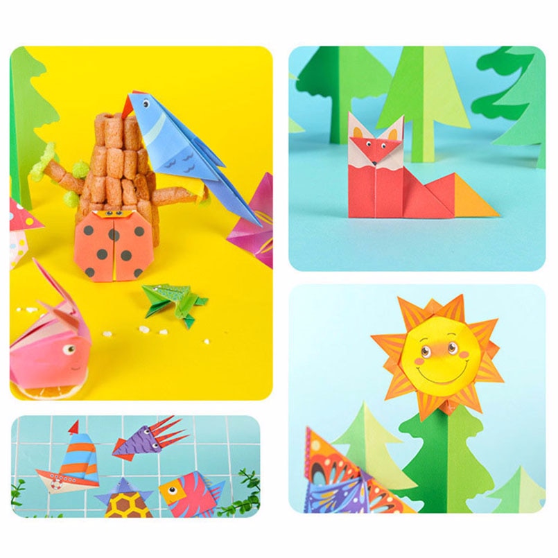 Origami Paper Folding Kit for Kids with Guide Book by HitMyNeed