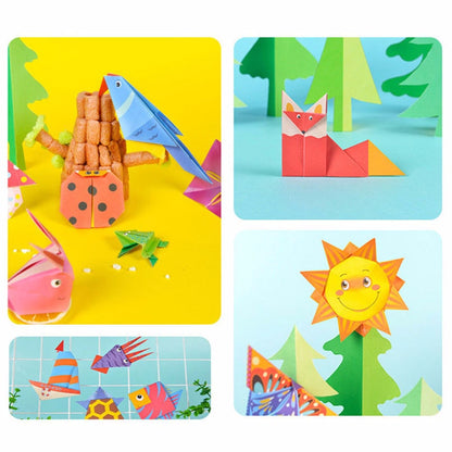 Origami Paper Folding Kit for Kids with Guide Book by HitMyNeed