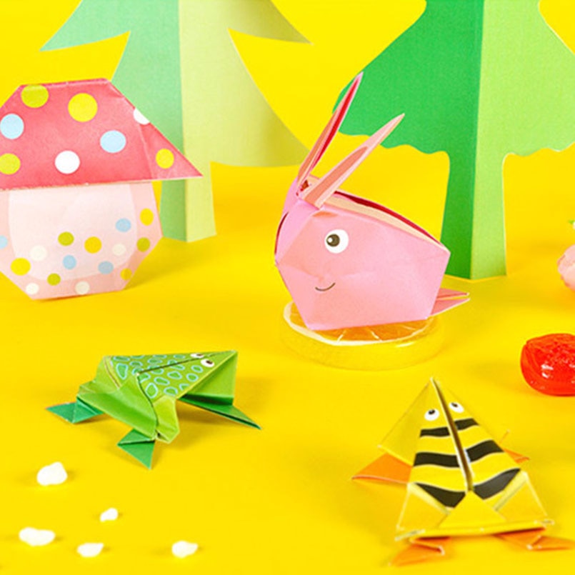Origami Paper Folding Kit for Kids with Guide Book by HitMyNeed