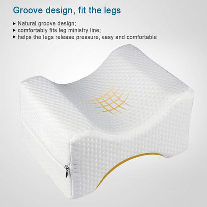 Orthopedic Memory Foam Knee Pillow for Side Sleepers by HitMyNeed
