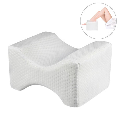 Orthopedic Memory Foam Knee Pillow for Side Sleepers by HitMyNeed