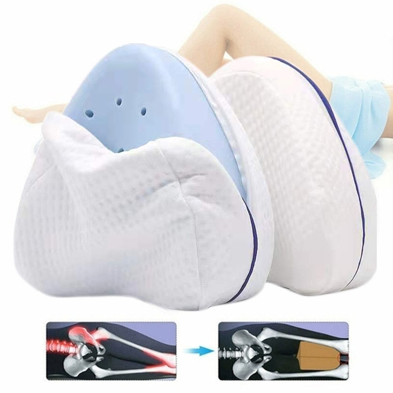 Orthopedic Memory Foam Leg Pillow for Hip & Back Pain by HitMyNeed