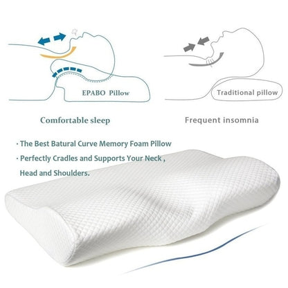 Orthopedic Memory Foam Pillow for Neck Pain Relief by HitMyNeed