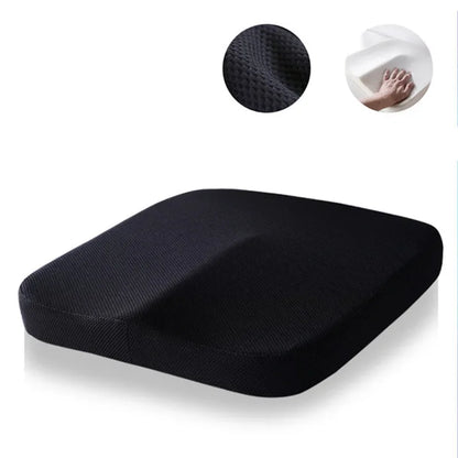 Orthopedic Memory Foam Seat Cushion for Chairs & Car black by HitMyNeed