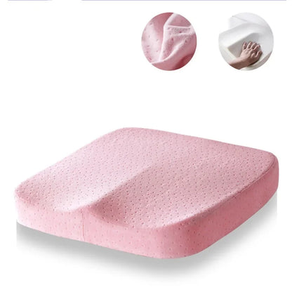 Orthopedic Memory Foam Seat Cushion for Chairs & Car pink by HitMyNeed