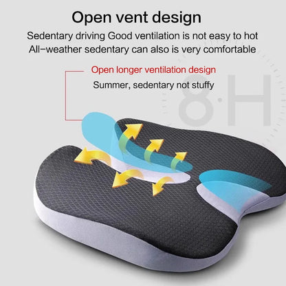Orthopedic Memory Foam Tailbone & Prostate Seat Cushion by HitMyNeed