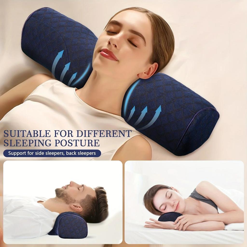 Orthopedic Neck Pillow with Memory Foam Support by HitMyNeed